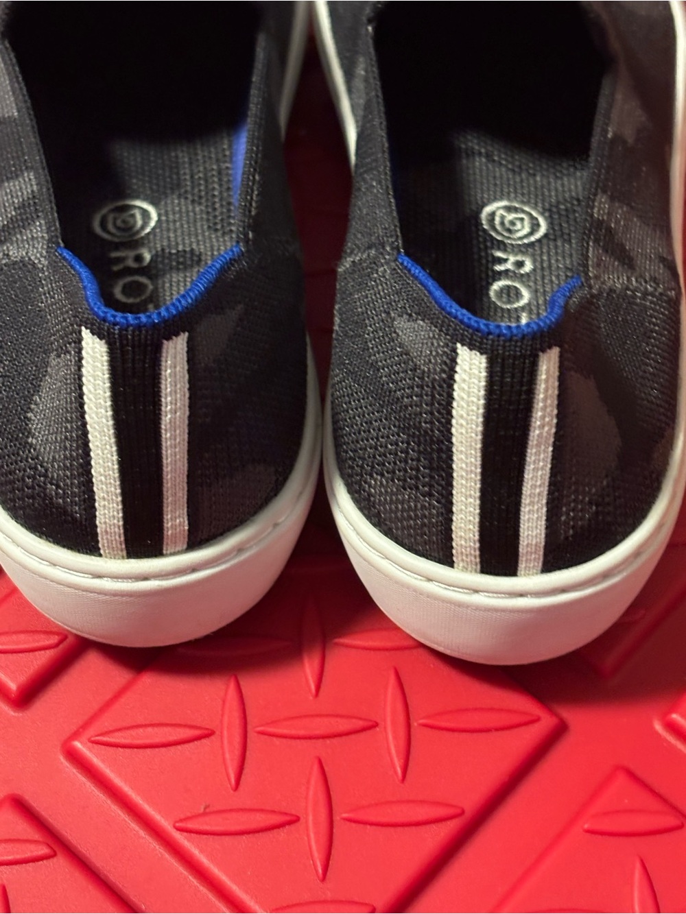 Rothy's Original Gray/Black Camo Slip on - Picture 3 of 5